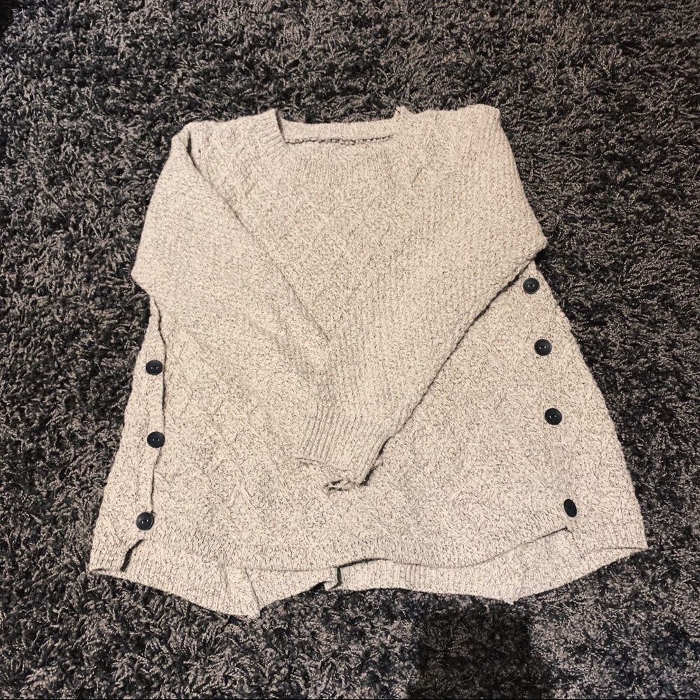 Gray sweater